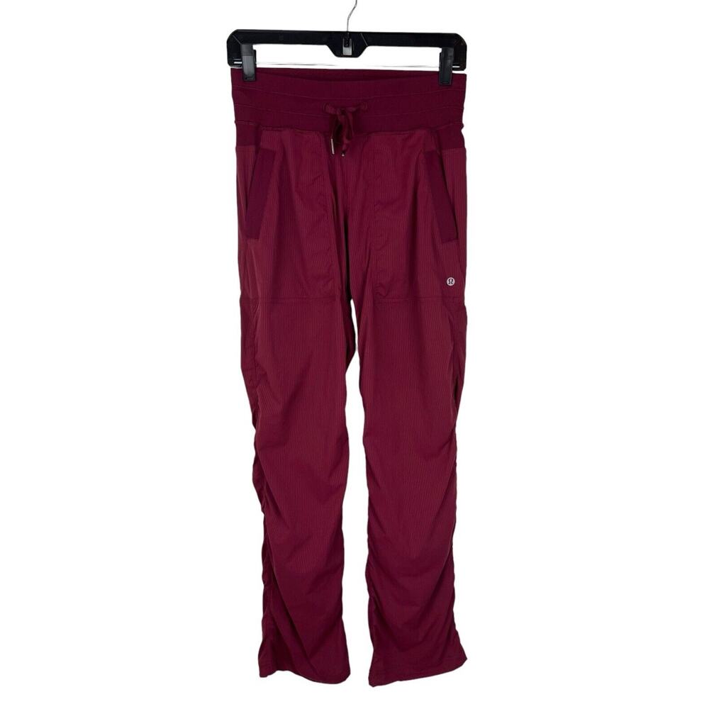 Lululemon Dance Studio Pant III Size 4 Womens Pockets Swift Ruby Berry Travel